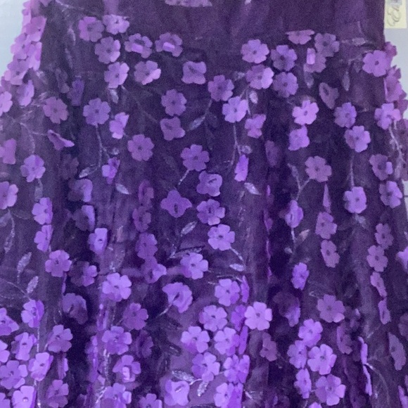Eliza J Purple Sleeveless Maxi Gown for Weddings - Picture 7 of 12